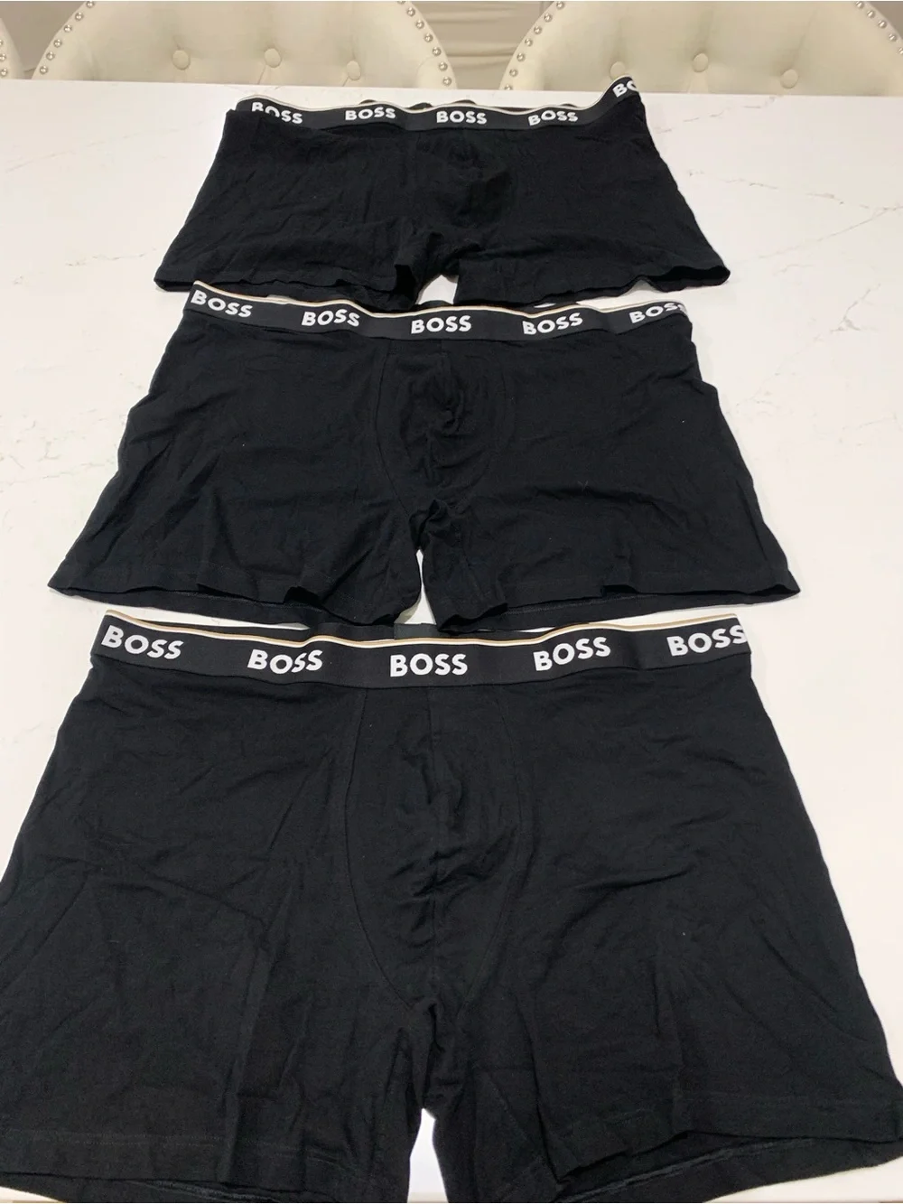NWT Boss Assorted Stretch Cotton Men's Boxer Briefs  (3-lot) Size XL